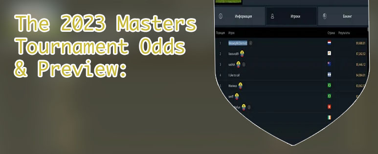 Masters tournament betting odds